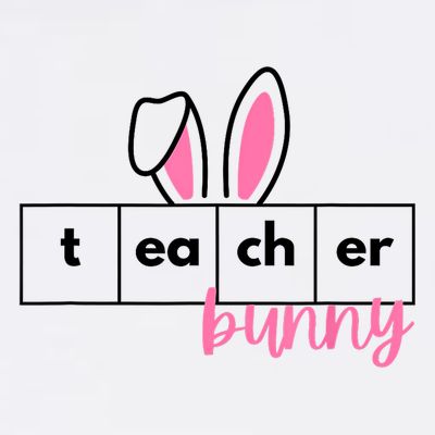 Teacher Bunny Reading Teacher Easter Spring T-Shirt