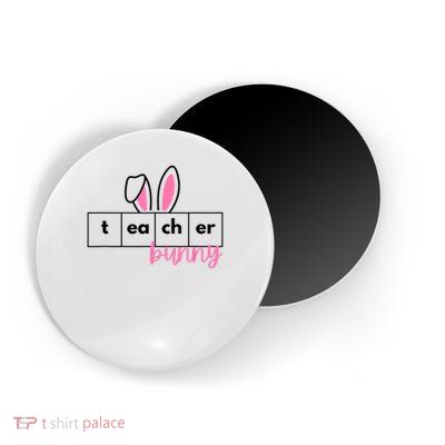 Teacher Bunny Reading Teacher Easter Spring Magnet