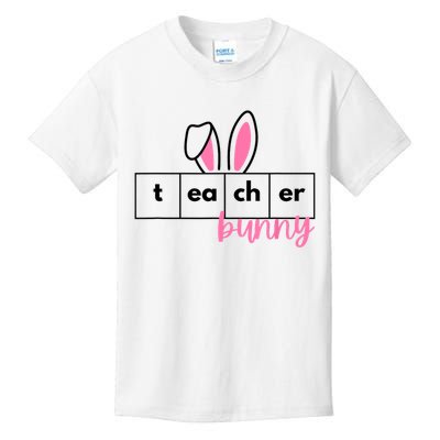 Teacher Bunny Reading Teacher Easter Spring Kids T-Shirt