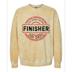 The Bible Recap Finisher 365 Days With Jesus Christian Colorblast Crewneck Sweatshirt