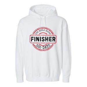 The Bible Recap Finisher 365 Days With Jesus Christian Garment-Dyed Fleece Hoodie