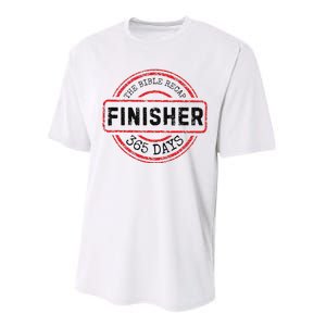 The Bible Recap Finisher 365 Days With Jesus Christian Performance Sprint T-Shirt