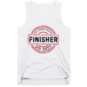 The Bible Recap Finisher 365 Days With Jesus Christian Tank Top