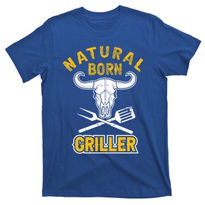 Tee Bbq Retro Grilling Beef Design Natural Born Griller Gift T-Shirt