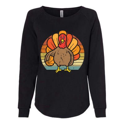 Turkey Basketball Retro Thanksgiving Sports Boys Girls Gift Womens California Wash Sweatshirt