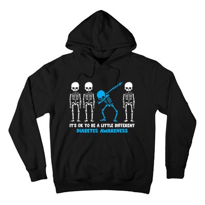 T1D Blue Ribbon It's Ok To Be Different Warrior Hoodie