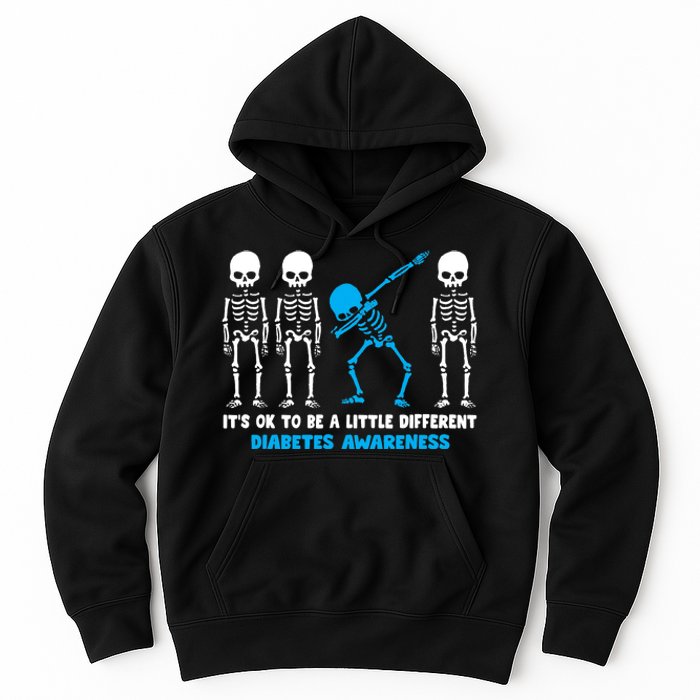 T1D Blue Ribbon It's Ok To Be Different Warrior Hoodie