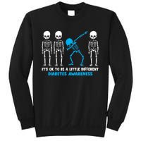 T1D Blue Ribbon It's Ok To Be Different Warrior Sweatshirt