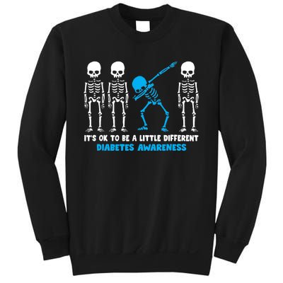 T1D Blue Ribbon It's Ok To Be Different Warrior Sweatshirt