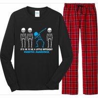 T1D Blue Ribbon It's Ok To Be Different Warrior Long Sleeve Pajama Set