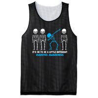 T1D Blue Ribbon It's Ok To Be Different Warrior Mesh Reversible Basketball Jersey Tank