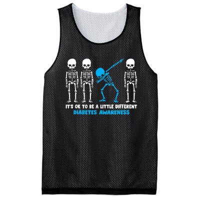 T1D Blue Ribbon It's Ok To Be Different Warrior Mesh Reversible Basketball Jersey Tank