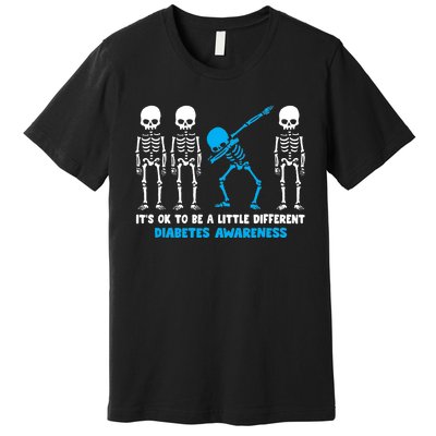 T1D Blue Ribbon It's Ok To Be Different Warrior Premium T-Shirt