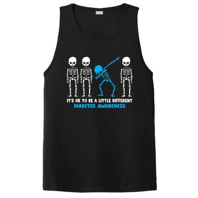 T1D Blue Ribbon It's Ok To Be Different Warrior PosiCharge Competitor Tank