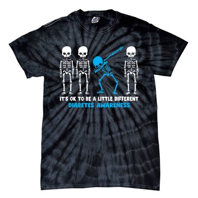 T1D Blue Ribbon It's Ok To Be Different Warrior Tie-Dye T-Shirt