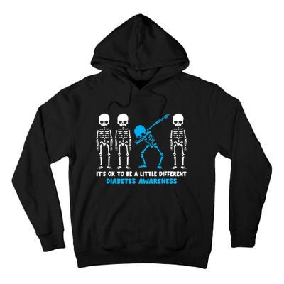 T1D Blue Ribbon It's Ok To Be Different Warrior Tall Hoodie