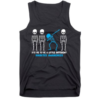 T1D Blue Ribbon It's Ok To Be Different Warrior Tank Top