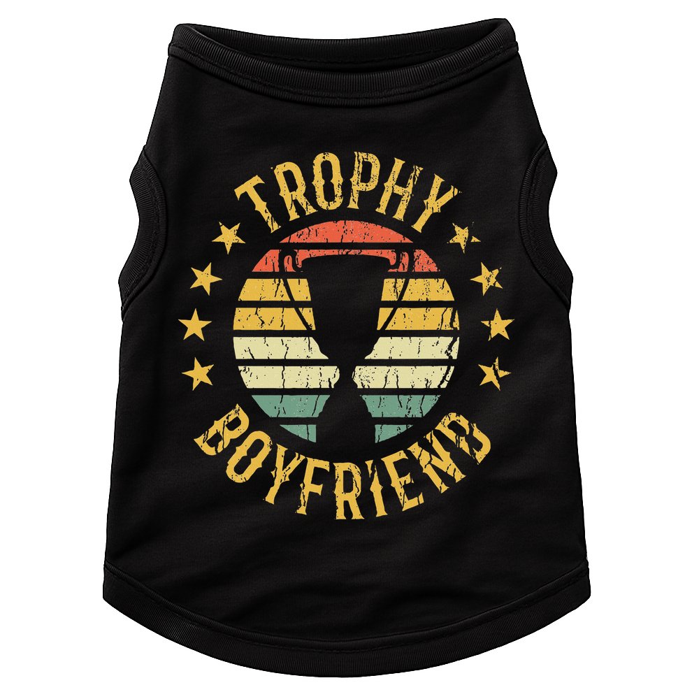 Trophy Boyfriend Retro Clothes Gift For Girlfriend Valentine Doggie Tank