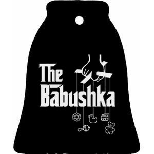 The Babushka! Russian Grandmother Baby Shower Ceramic Bell Ornament