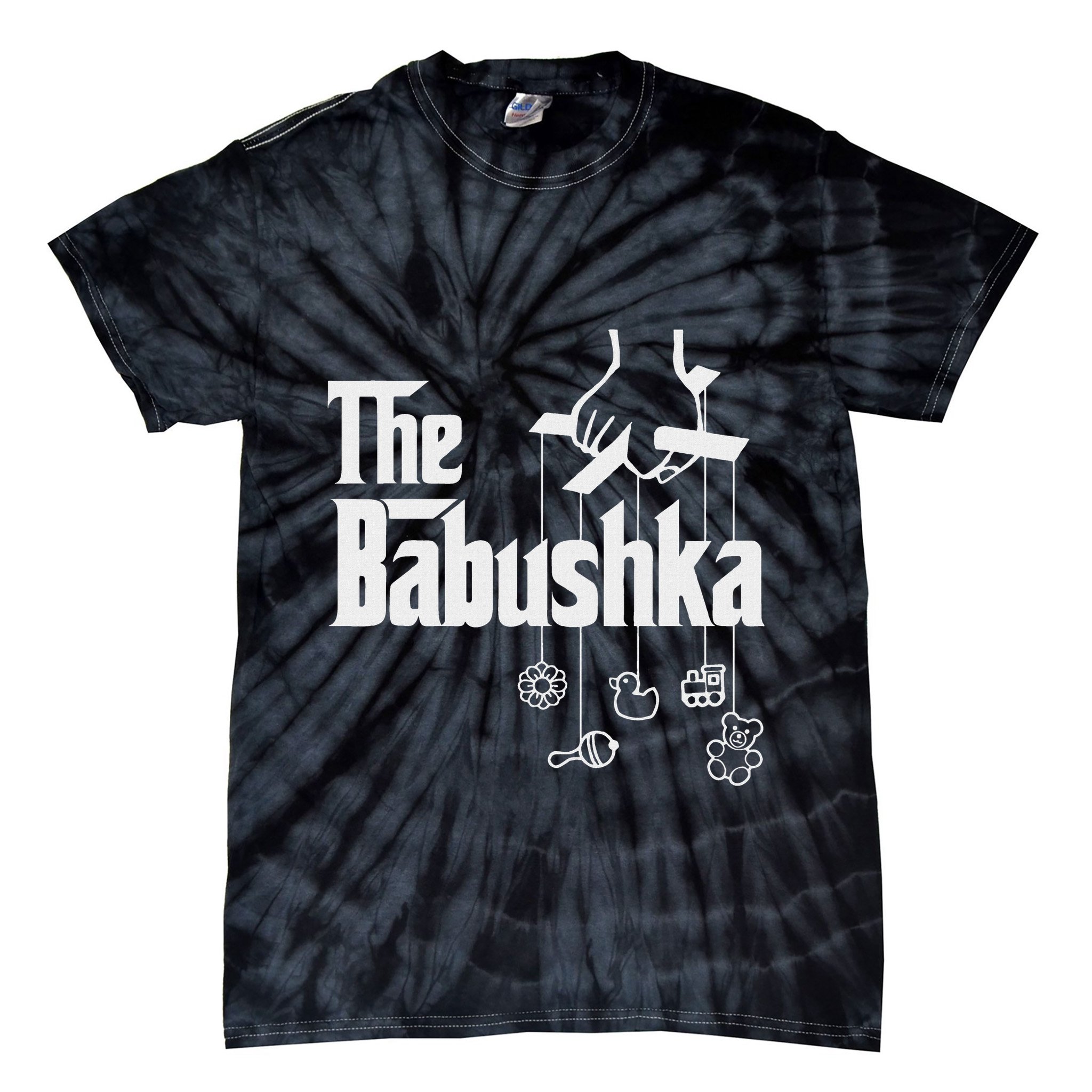 The Babushka! Russian Grandmother Baby Shower Tie-Dye T-Shirt
