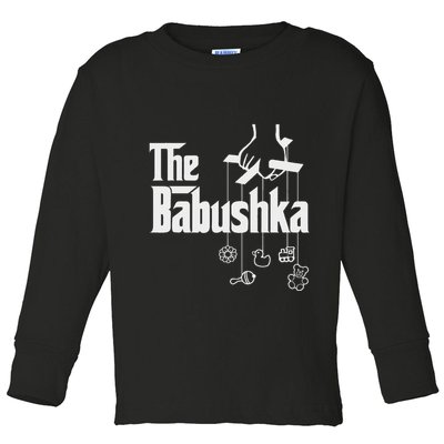 The Babushka! Russian Grandmother Baby Shower Toddler Long Sleeve Shirt