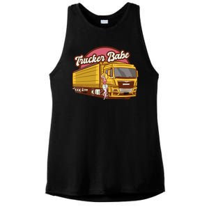 Trucker Babe Retro Ladies PosiCharge Tri-Blend Wicking Tank