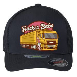 Trucker Babe Retro Flexfit Unipanel Trucker Cap