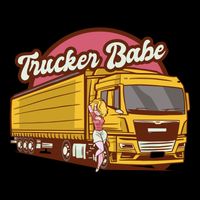 Trucker Babe Retro Cooling Performance Crew T-Shirt