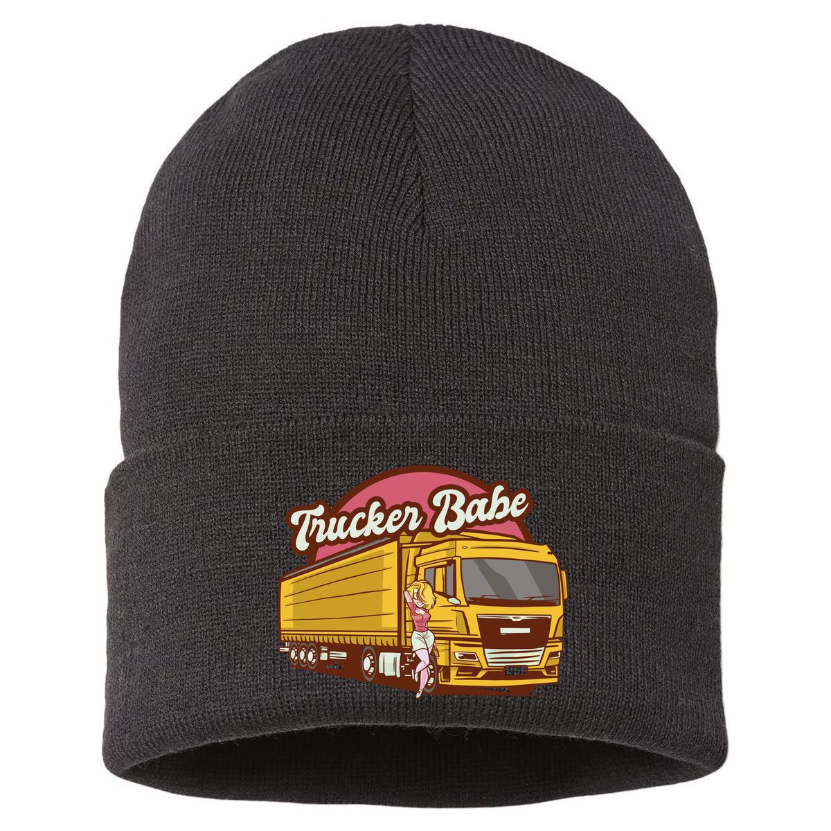 Trucker Babe Retro Sustainable Knit Beanie