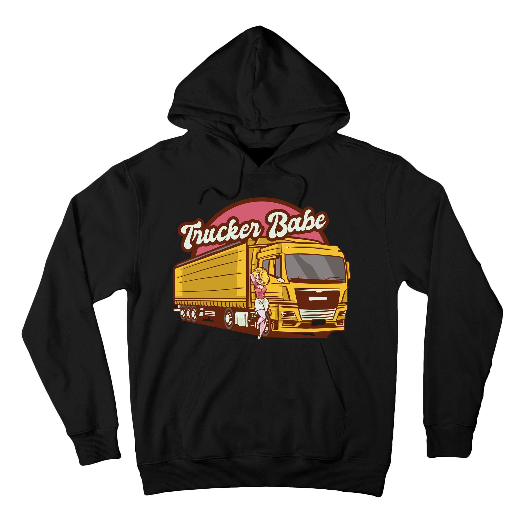 Trucker Babe Retro Tall Hoodie