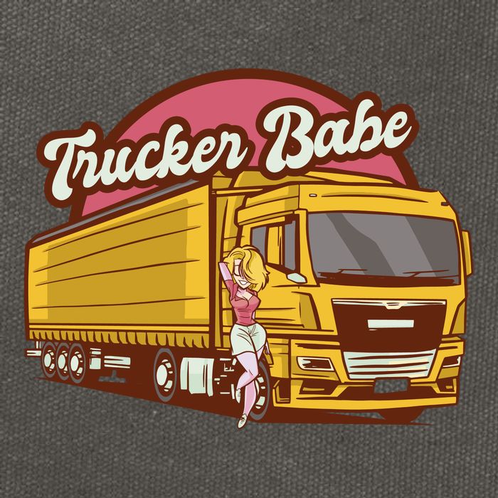 Trucker Babe Retro Cotton Canvas Backpack
