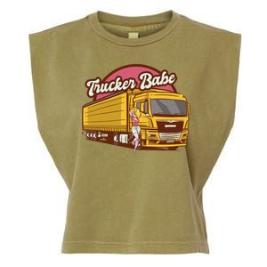 Trucker Babe Retro Garment-Dyed Women's Muscle Tee