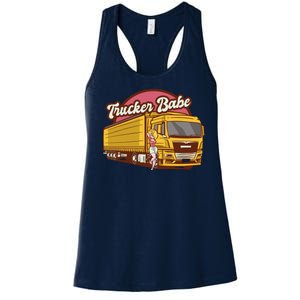 Trucker Babe Retro Women's Racerback Tank