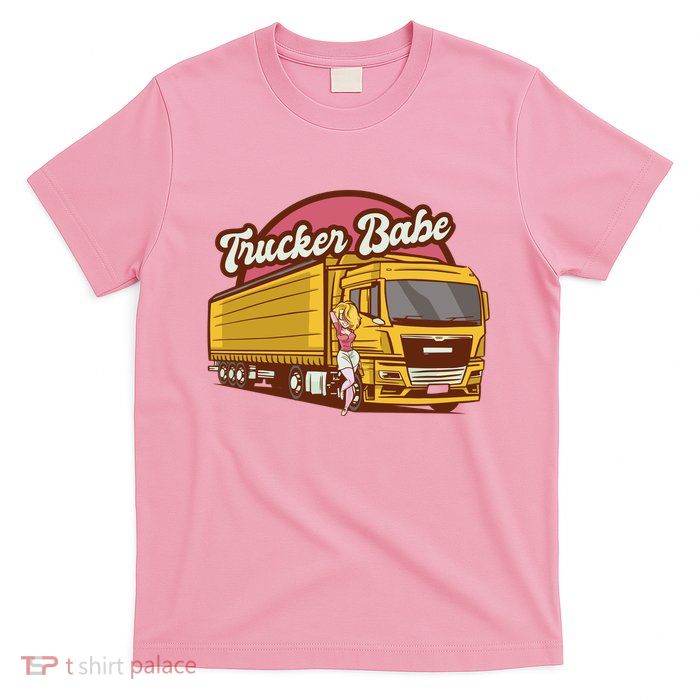Trucker Babe Retro T-Shirt