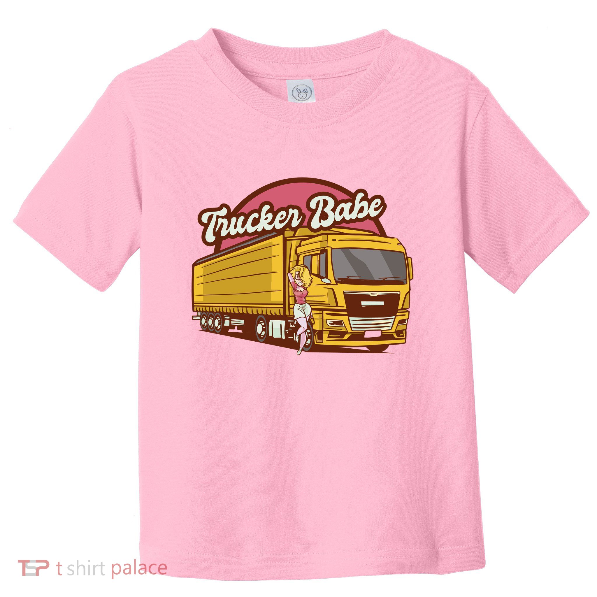 Trucker Babe Retro Toddler T-Shirt