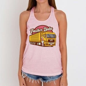 Trucker Babe Retro Women's Knotted Racerback Tank