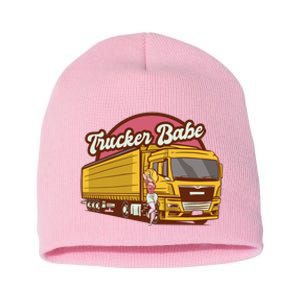 Trucker Babe Retro Short Acrylic Beanie