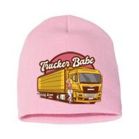 Trucker Babe Retro Short Acrylic Beanie