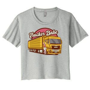 Trucker Babe Retro Women's Crop Top Tee