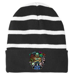 Terraria Boss Rush Striped Beanie with Solid Band