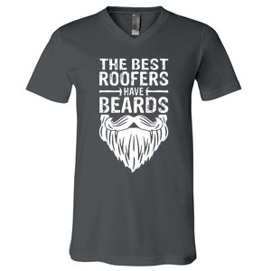 The Best Roofers Have Beards Roofing For Men MM V-Neck T-Shirt