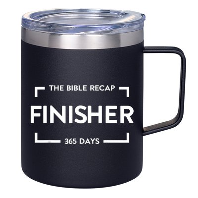 The Bible Recap Finisher 365 Days 12oz Stainless Steel Coffee Mug
