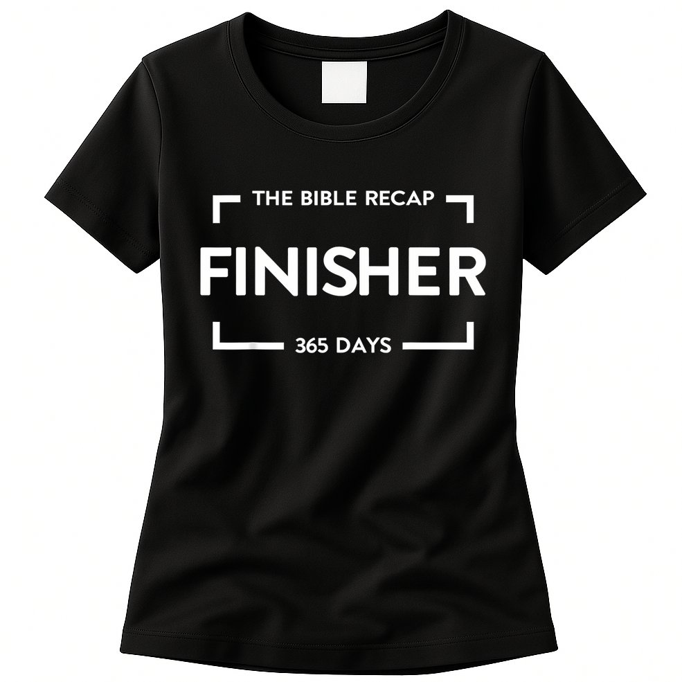 The Bible Recap Finisher 365 Days Womens T-Shirt