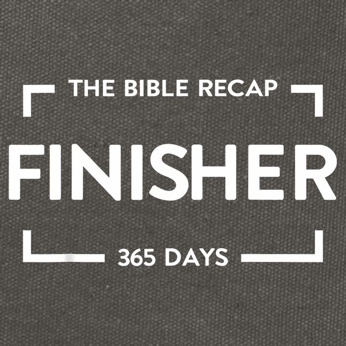 The Bible Recap Finisher 365 Days Cotton Canvas Backpack