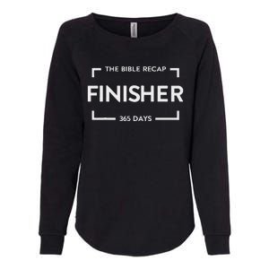 The Bible Recap Finisher 365 Days Womens California Wash Sweatshirt