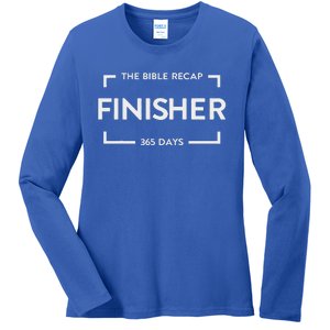 The Bible Recap Finisher 365 Days Ladies Long Sleeve Shirt