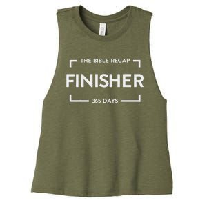 The Bible Recap Finisher 365 Days Women's Racerback Cropped Tank