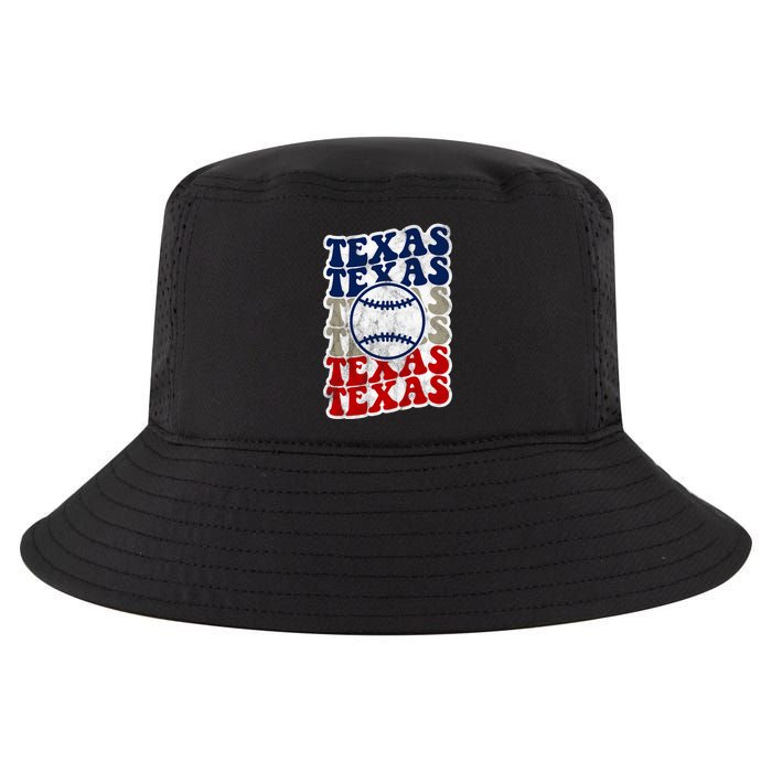 Texas Baseball Retro Sport Cool Comfort Performance Bucket Hat