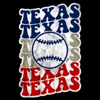 Texas Baseball Retro Sport Drawstring Bag