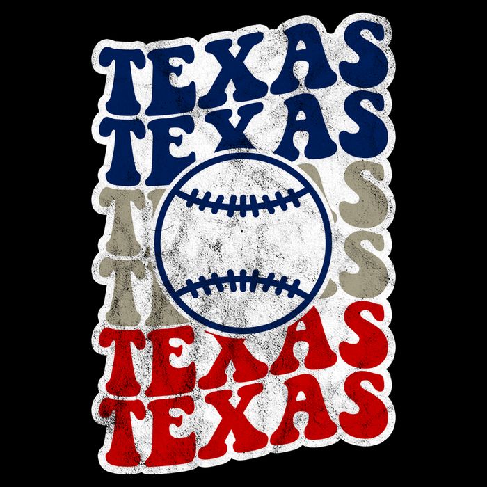 Texas Baseball Retro Sport Drawstring Bag
